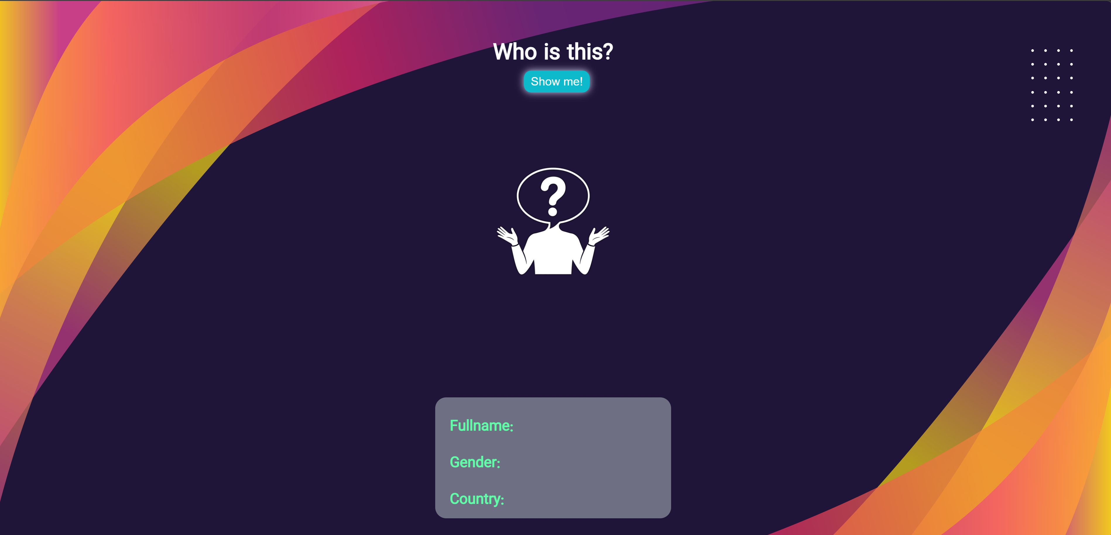 پروژه Who is this?